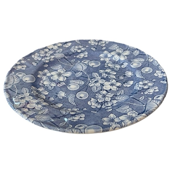 "Bryony" Blue & White Flowers & Cherries Pattern Salad Plate by Grindley England - Picture 5 of 7